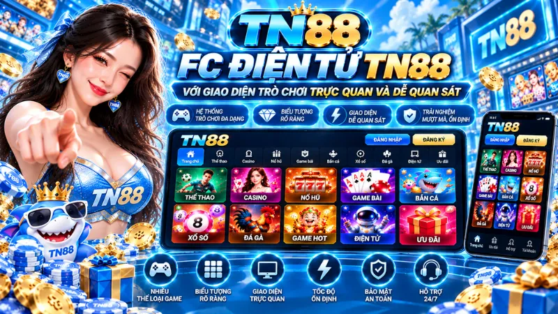FC Điện Tử TN88 – Giao Diện Trực Quan Và Đa Dạng 2026 2 FC Điện Tử TN88 với giao diện trò chơi trực quan và dễ quan sát