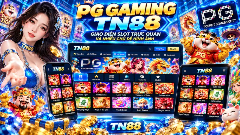 PG Gaming TN88 – Kho Slot Đa Dạng Với Giao Diện Trực Quan 4 PG Gaming TN88 trên điện thoại, máy tính bảng và máy tính